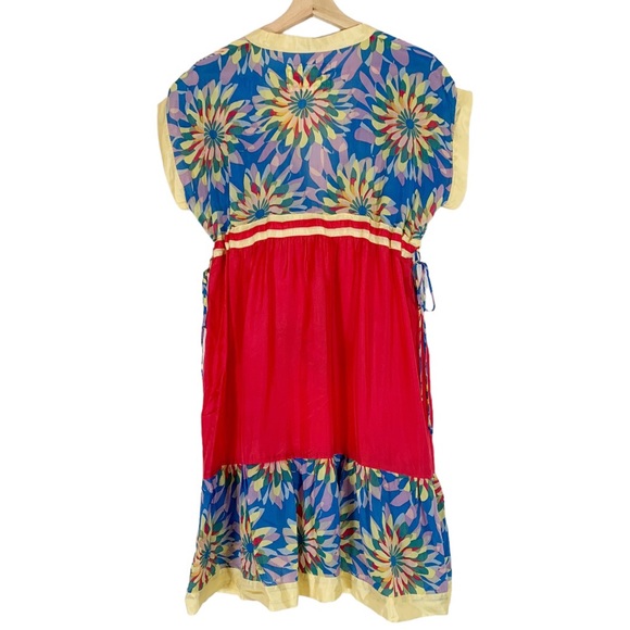 Johnny Was Embroidered Silk Dress Size XS Floral Print - Picture 2 of 9